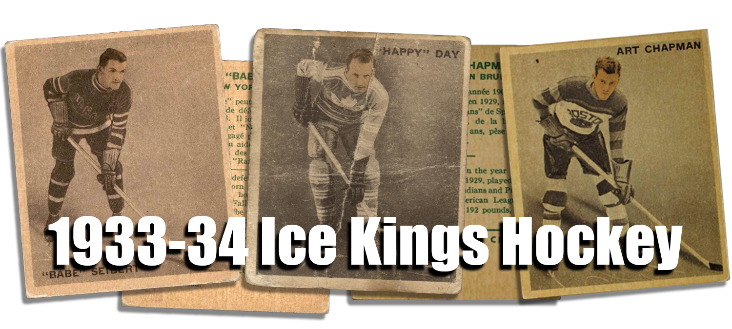 1933-34 Ice Kings Hockey Cards
